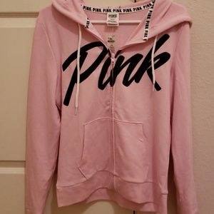 Victoria's Secret PINK hooded zip up sweater